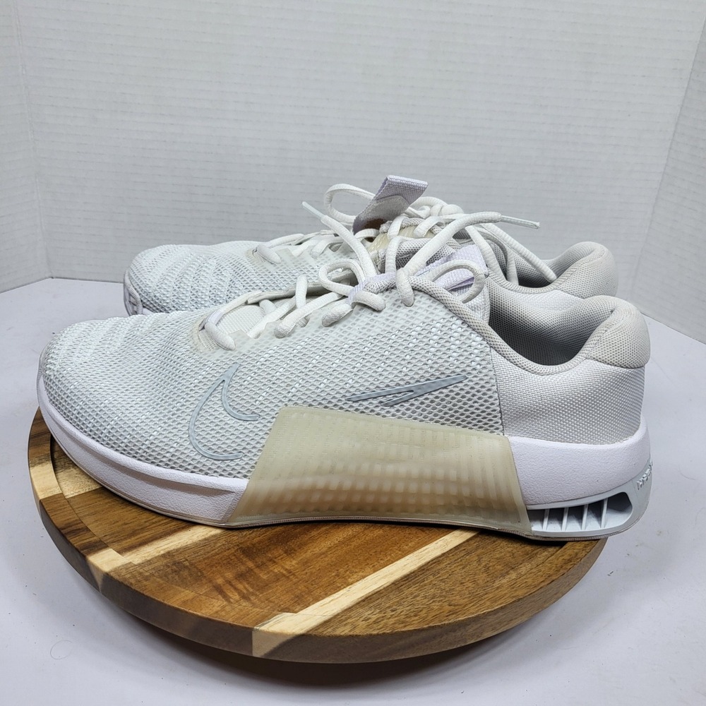 Nike Metcon 9 Training Shoes Womens 10 White DZ2537-103 Excellent Crossfit Gym